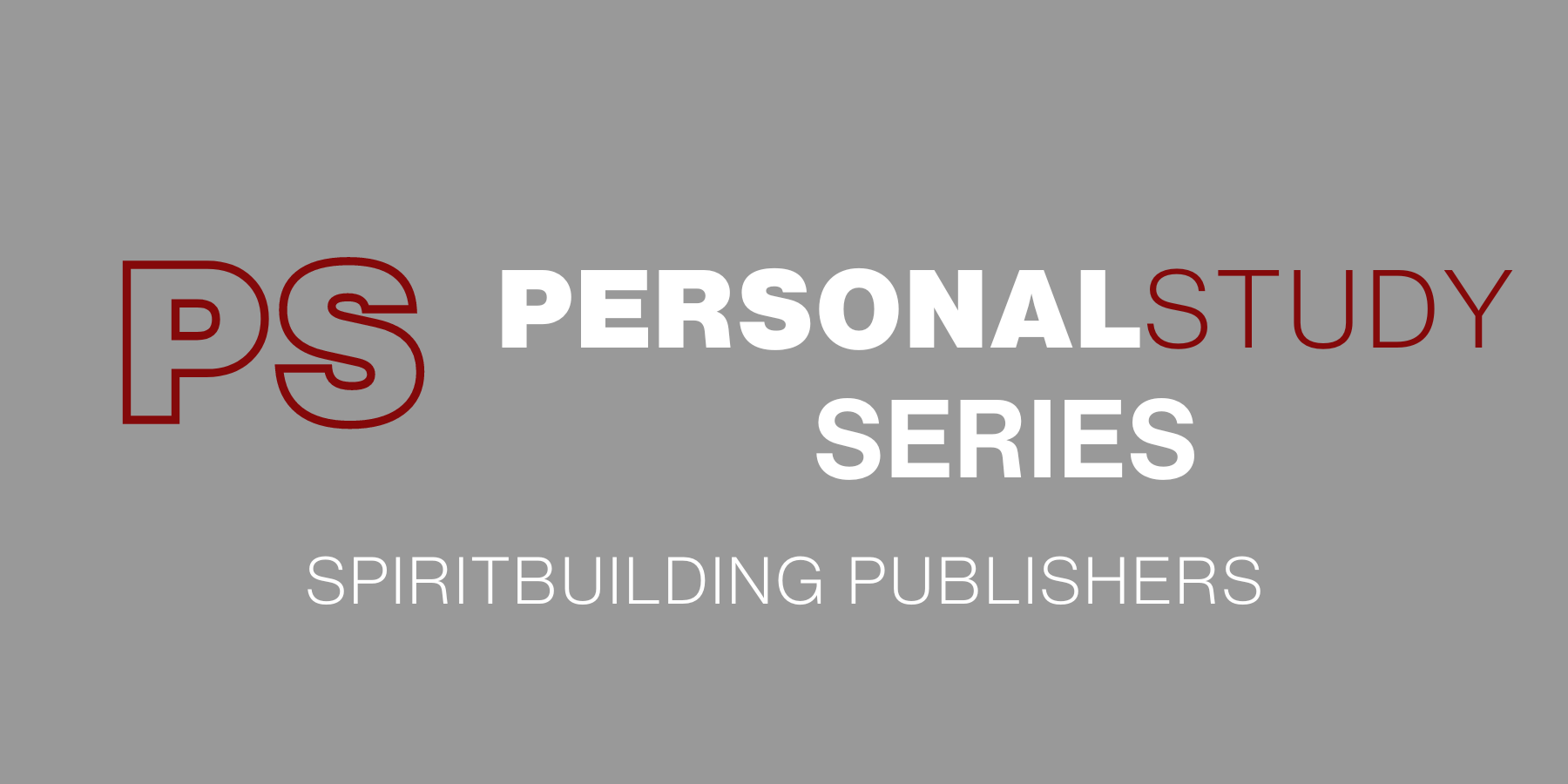 Introducing the Personal Study Series