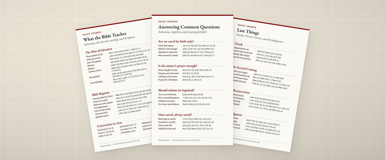 Ready Answer: Scripture References for the Questions That Matter