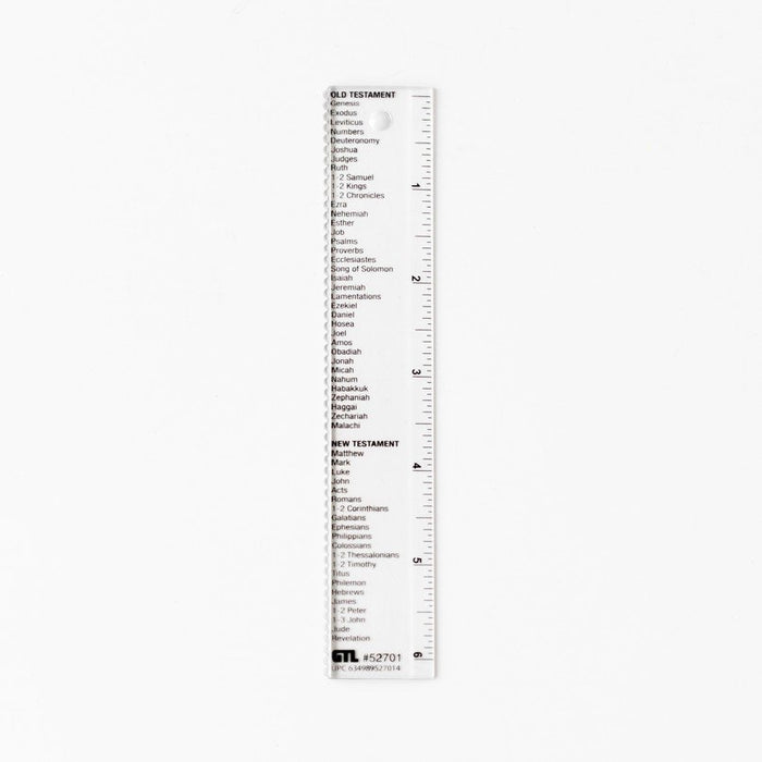 Straight-Edge Ruler with Books of the Bible
