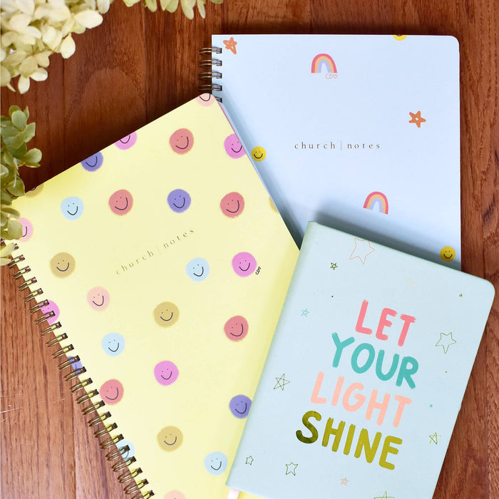 Church Notes Notebook - Happy Icons by Callie Danielle