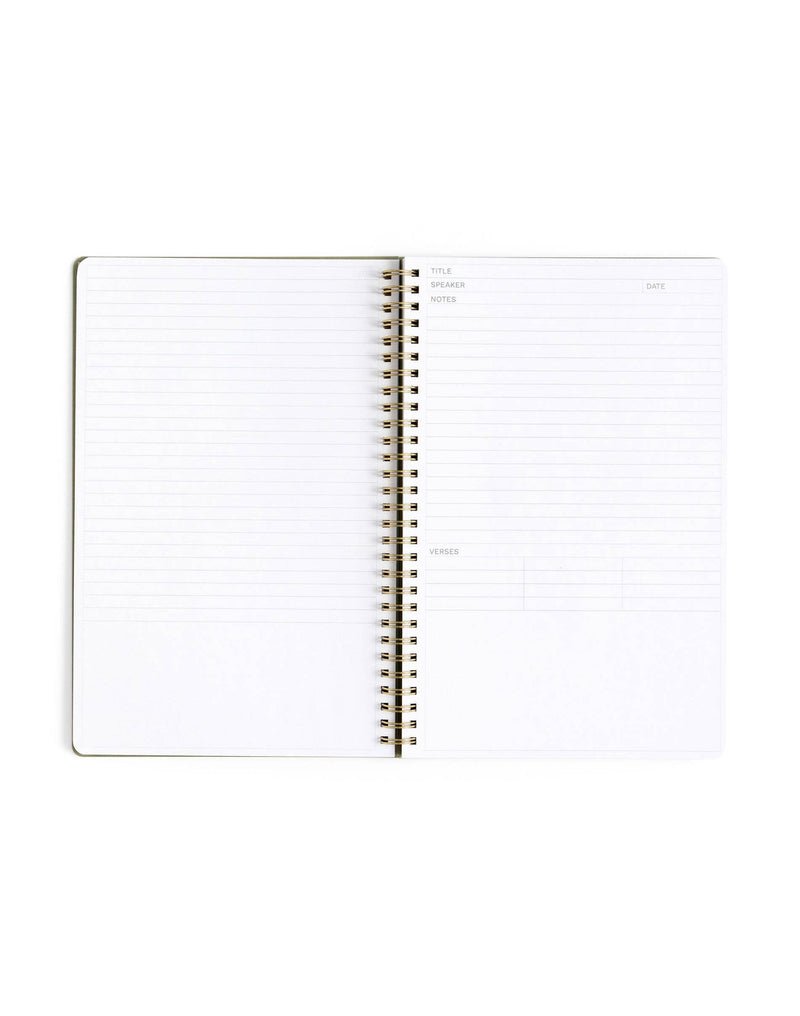 Church Notes Notebook - Olive