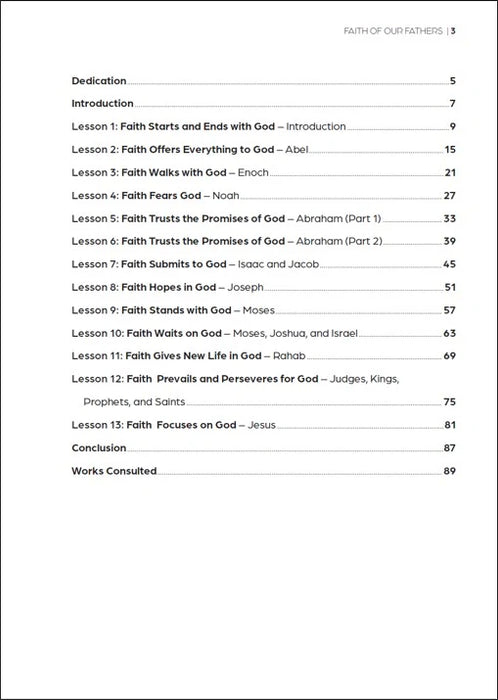 Faith of Our Fathers: A Study of Hebrews 11