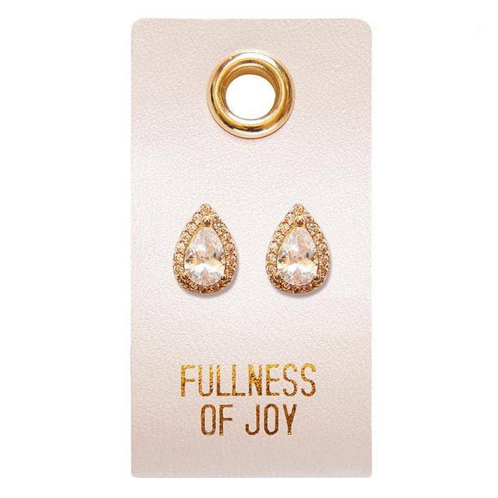 Stud Earrings - Fullness of Joy - Droplet
