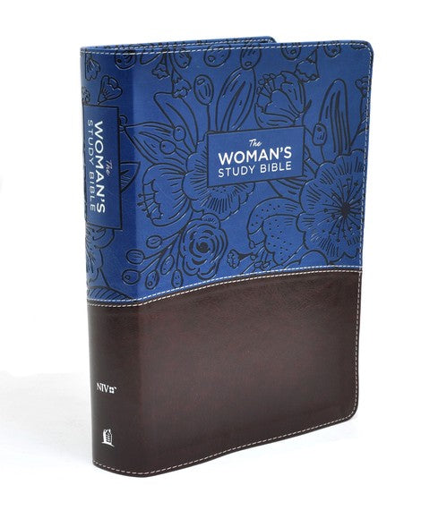 NIV The Woman's Study Bible, Imitation Leather, Blue and Brown, Full-Color