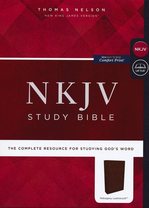 NKJV Study Bible, Leathersoft, Brown Comfort Print: The Complete Resource for Studying God’s Word