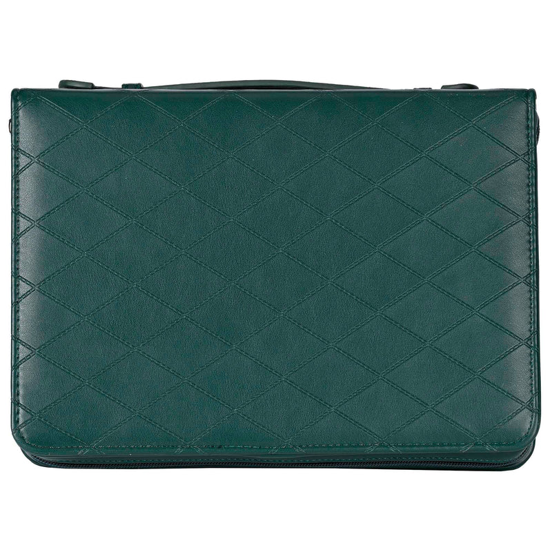 Quilted Be Still Green XL Bible Cover