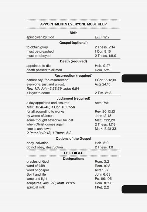 Pocket Bible Ready Reference for Personal Workers
