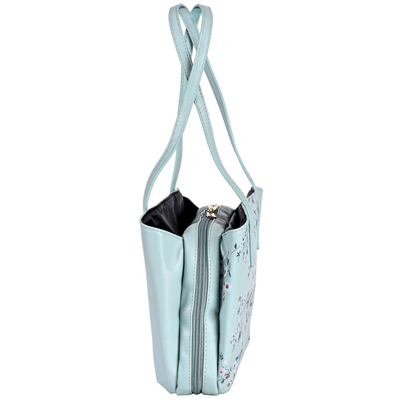Wedge Grace Floral Mint XL Bible Case