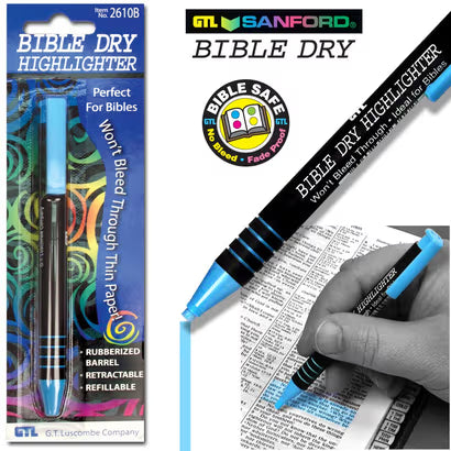 Bible Dry Highlighter - Blue