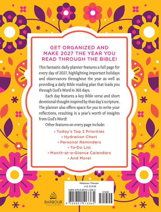 The Read through the Bible in a Year Planner: 2027 Edition