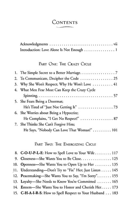 Love and Respect: The Love She Most Desires, the Respect He Desperately Needs (Hardcover)
