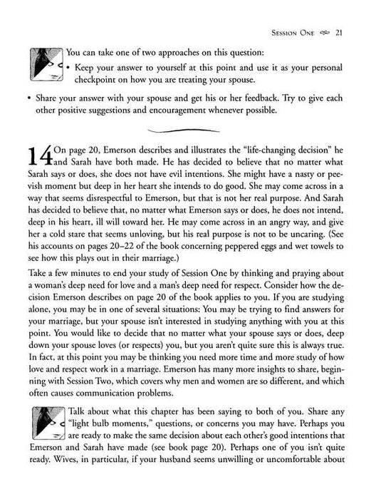 Love and Respect Workbook