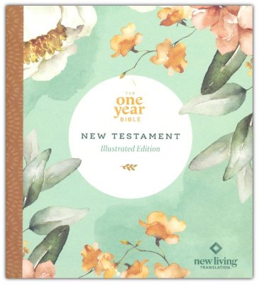 NLT One Year Bible New Testament--soft cover, floral paradise