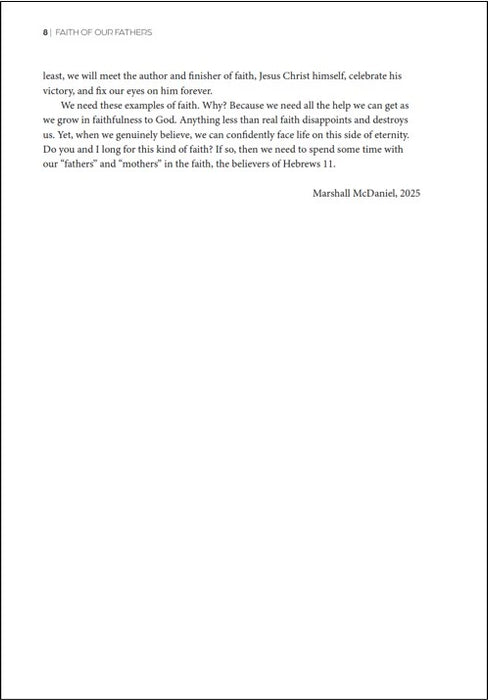 Faith of Our Fathers: A Study of Hebrews 11