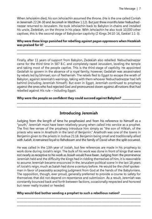 Tears for the Nation: Studies in Jeremiah and Lamentations