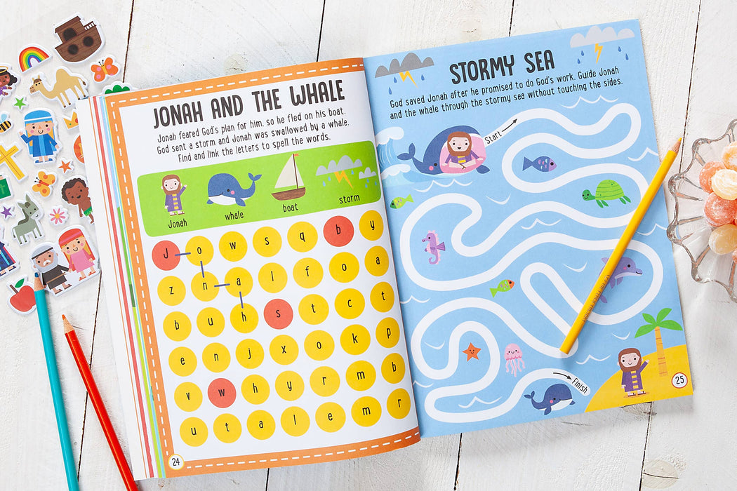 My Bible Stories Activity Book (Pink, Back-to-School Gifts)