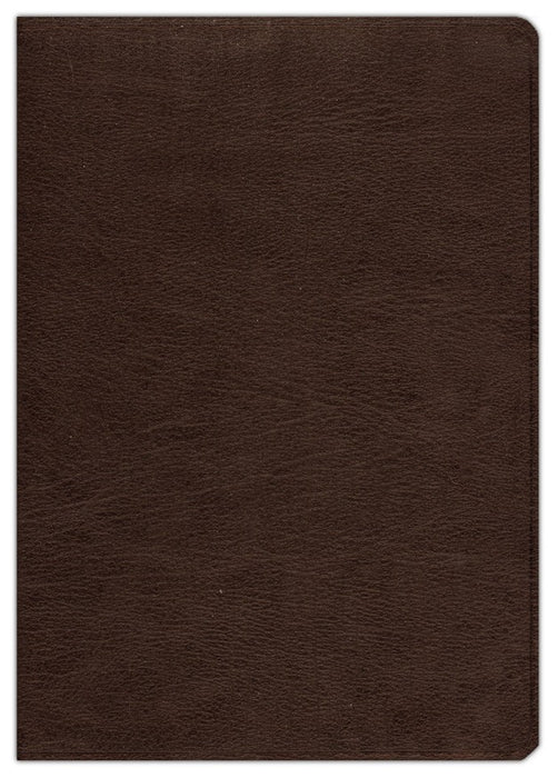 ESV Study Bible--genuine cowhide leather, deep brown