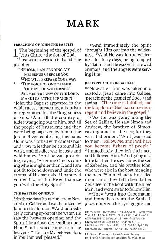 NASB Giant Print Reference Bible--soft leather-look, olive (indexed)