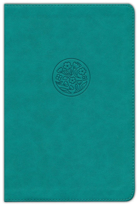 NASB Giant Print Reference Bible--soft leather-look, teal (indexed)