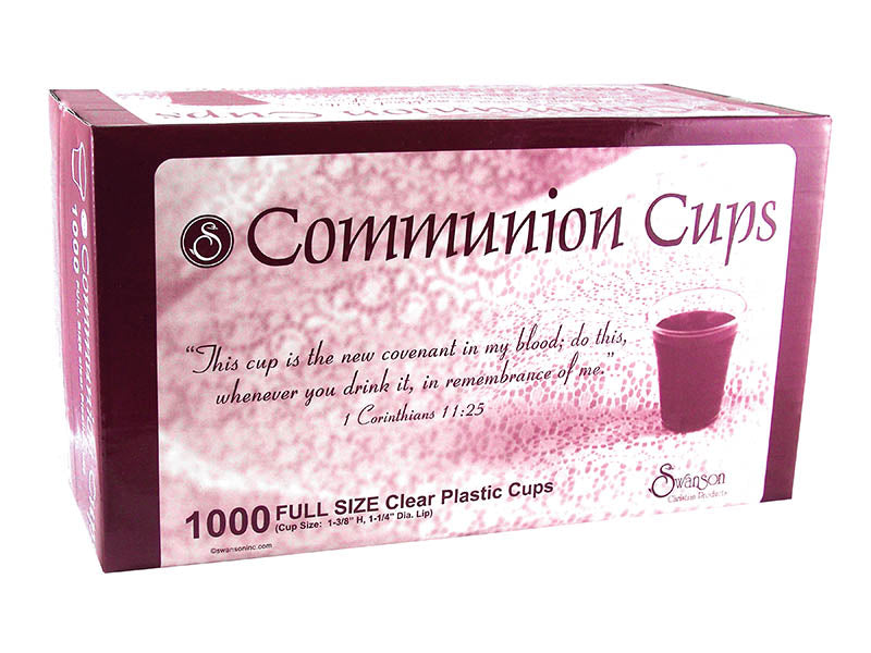 Communion Cups - Clear - Full Size 1 ⅜" (1000 ct)