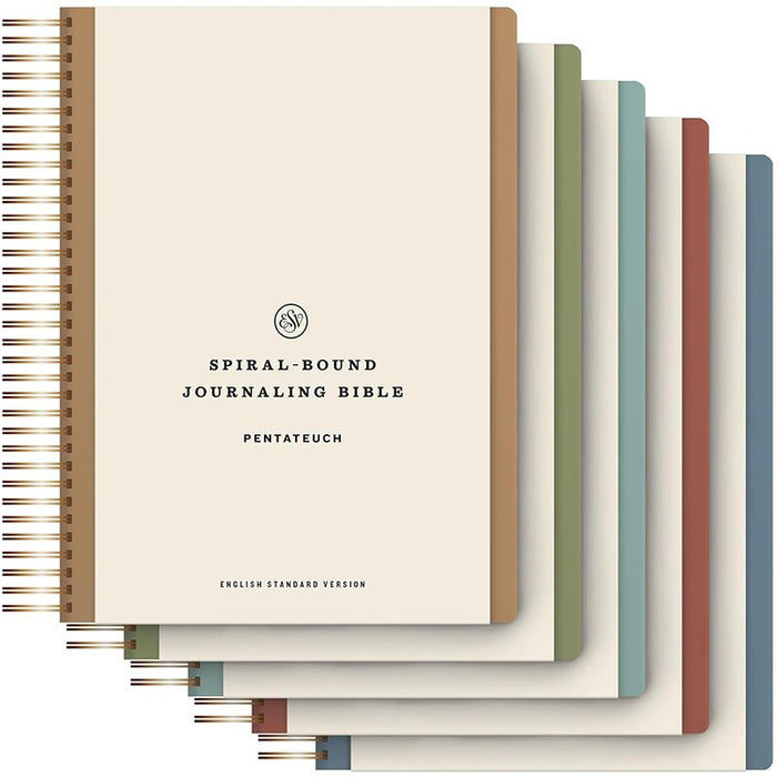 ESV Spiral-Bound Journaling Bible, Hardcover, Five-Volume Set