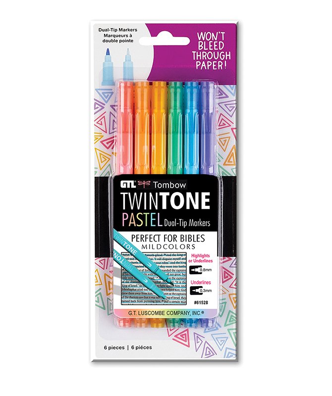 Tombow Twintone Pastel Dual-Tip Markers