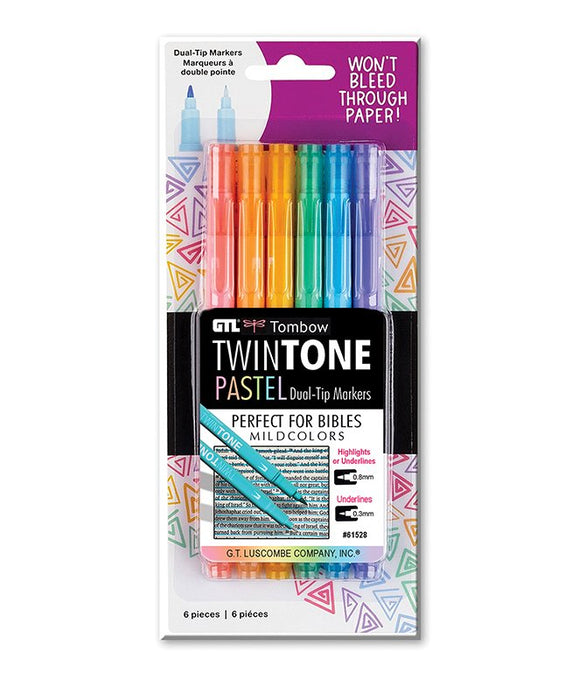 Tombow Twintone Pastel Dual-Tip Markers