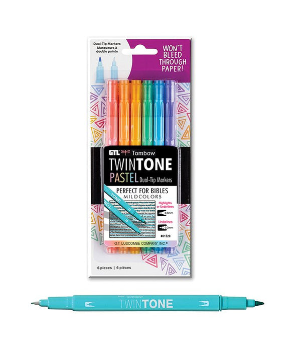 Tombow Twintone Pastel Dual-Tip Markers