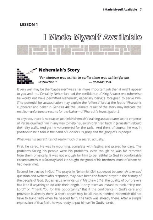 Remember Me With Favor: Life Lessons from the Story of Nehemiah