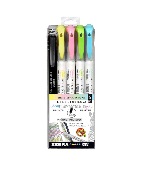 MIDLINER BRUSH BIBLE STUDY MARKING KIT