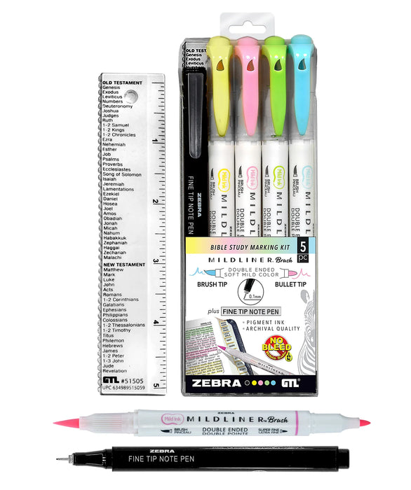 MIDLINER BRUSH BIBLE STUDY MARKING KIT