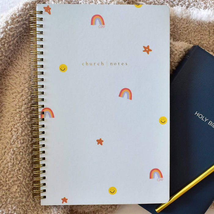 Church Notes Notebook - Happy Icons by Callie Danielle