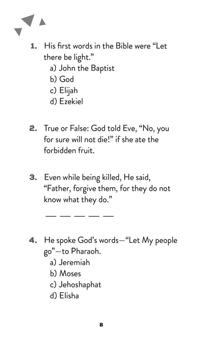 Who Said It?: A Bible Quiz Challenge for Kids