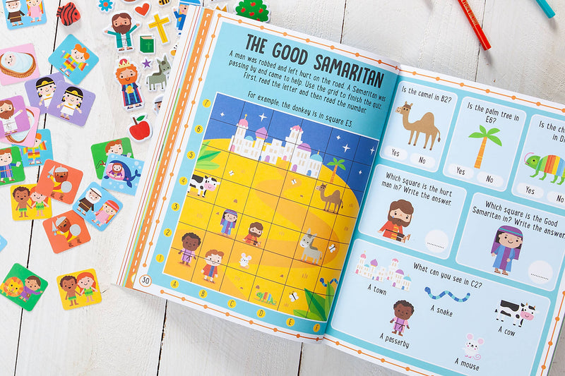 My Bible Stories Activity Book (Pink, Back-to-School Gifts)