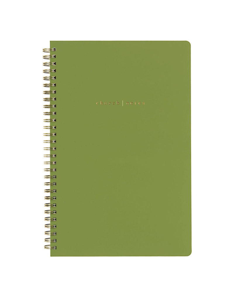 Church Notes Notebook - Olive
