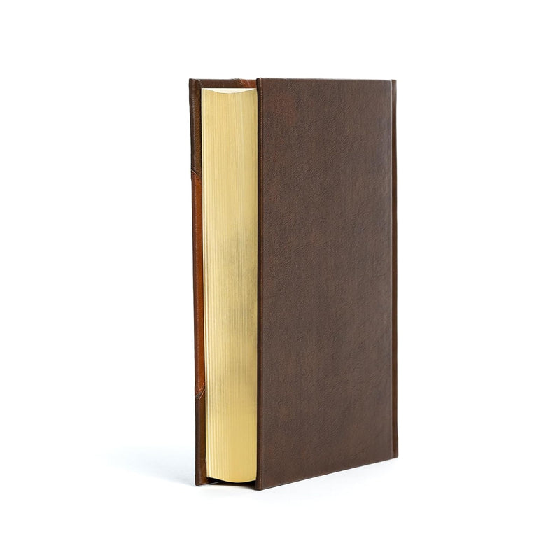 KJV Notetaking Bible, Large Print Edition, Black/Brown LeatherTouch-Over-Board, Red Letter, Wide Margins, Journaling Space, Single-Column, Reading Plan, Easy-to-Read Bible MCM Type