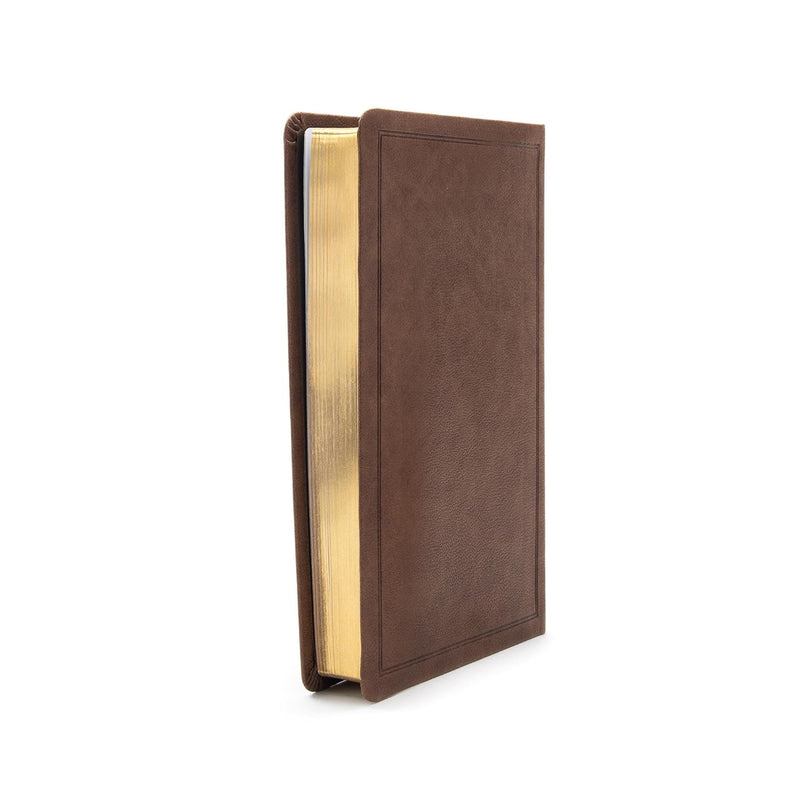 KJV Personal Size Bible, Brown LeatherTouch Imitation Leather