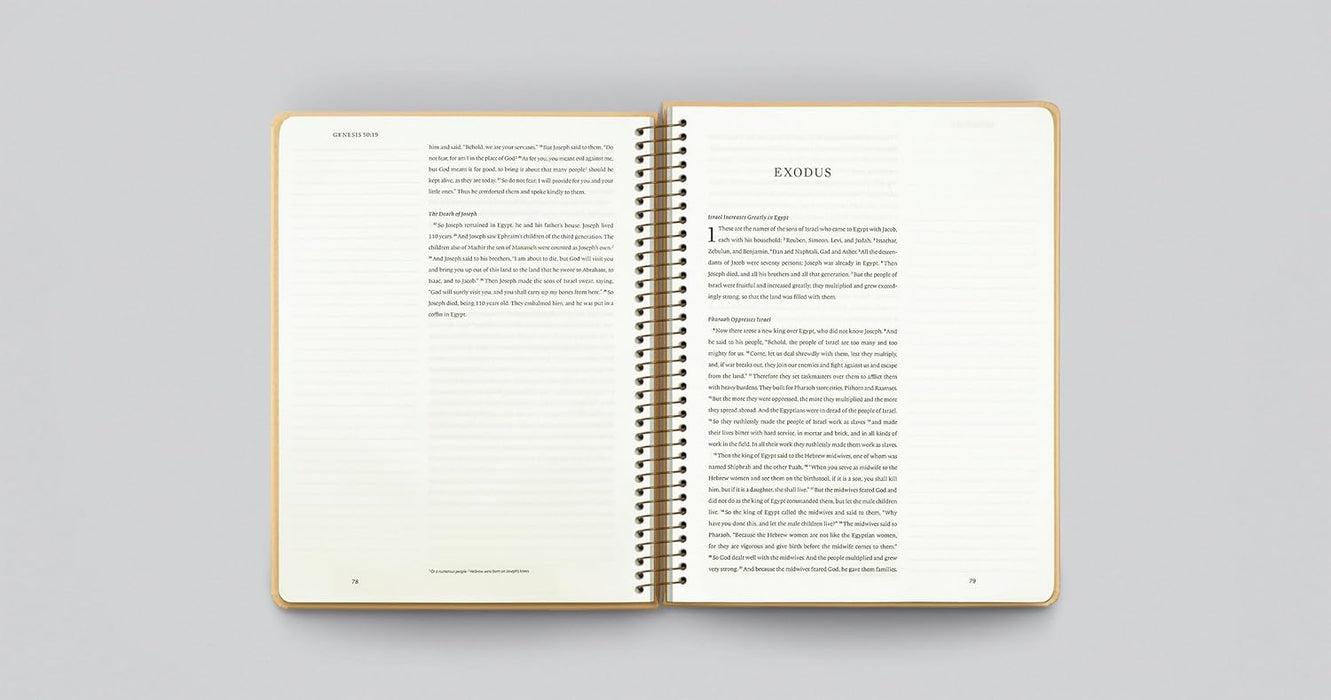 ESV Spiral-Bound Journaling Bible, Pentateuch (Hardcover): Holy Bible, English Standard Version