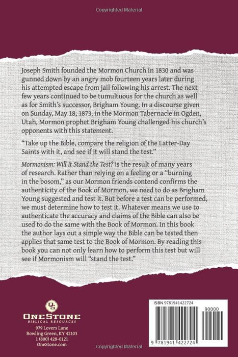Mormonism: Will it Stand the Test? (Workbook)