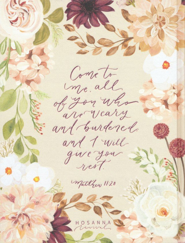 CSB Notetaking Bible, Large Print Hosanna Revival Edition, Blush Cloth Over Board: The Holy Bible