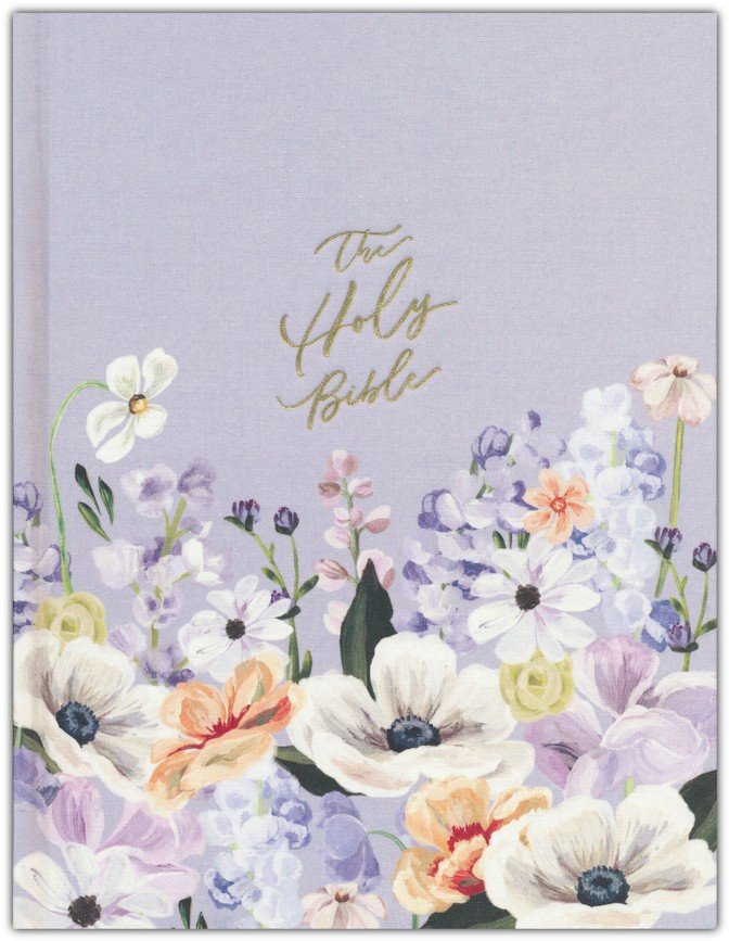 CSB Notetaking Bible, Large Print Hosanna Revival Edition, Lavender/Peach Cloth Over Board: The Holy Bible