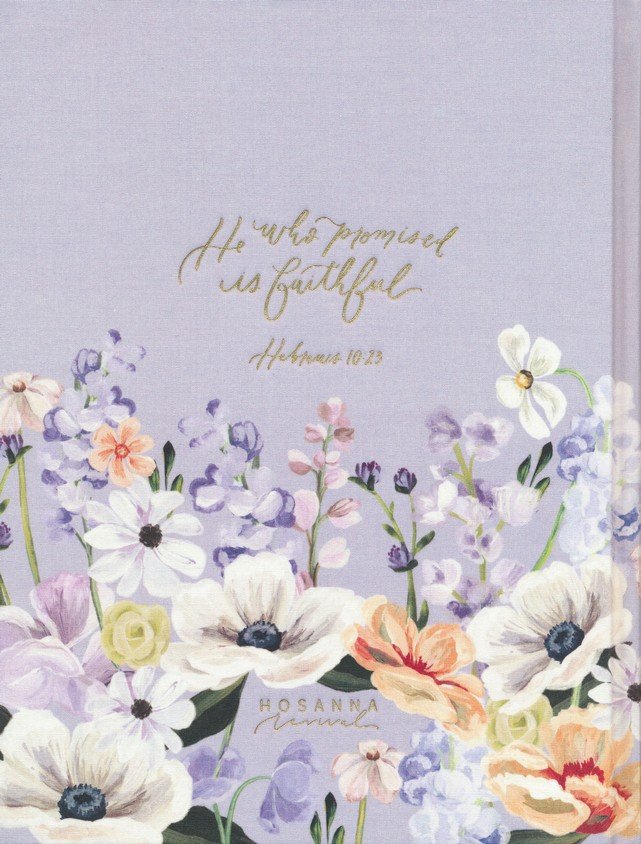 CSB Notetaking Bible, Large Print Hosanna Revival Edition, Lavender/Peach Cloth Over Board: The Holy Bible