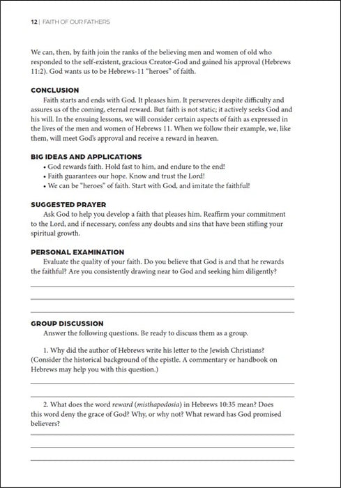 Faith of Our Fathers: A Study of Hebrews 11