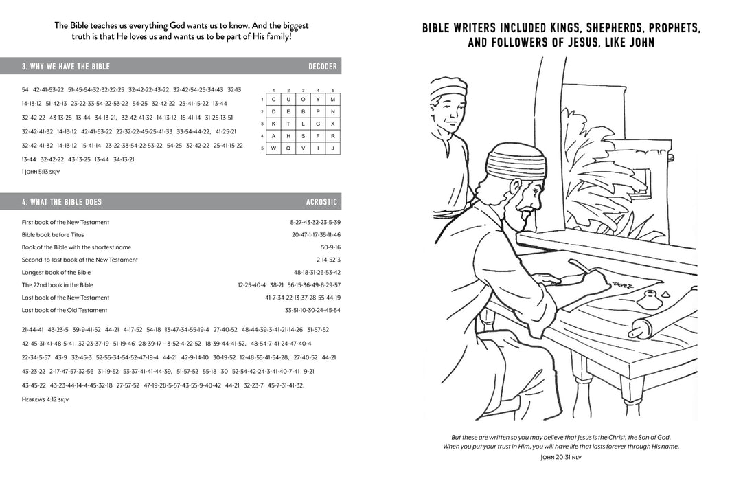 Know Your Bible Activity Book for Kids