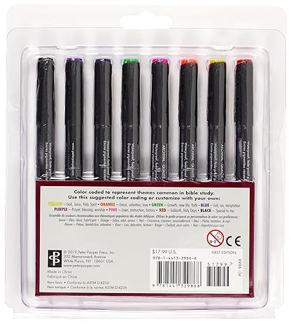 Bible Micro-Line Color Pens (8-piece Set)