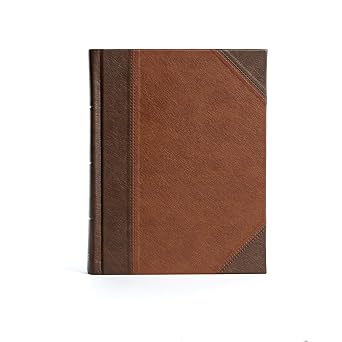 KJV Notetaking Bible, Large Print Edition, Black/Brown LeatherTouch-Over-Board, Red Letter, Wide Margins, Journaling Space, Single-Column, Reading Plan, Easy-to-Read Bible MCM Type