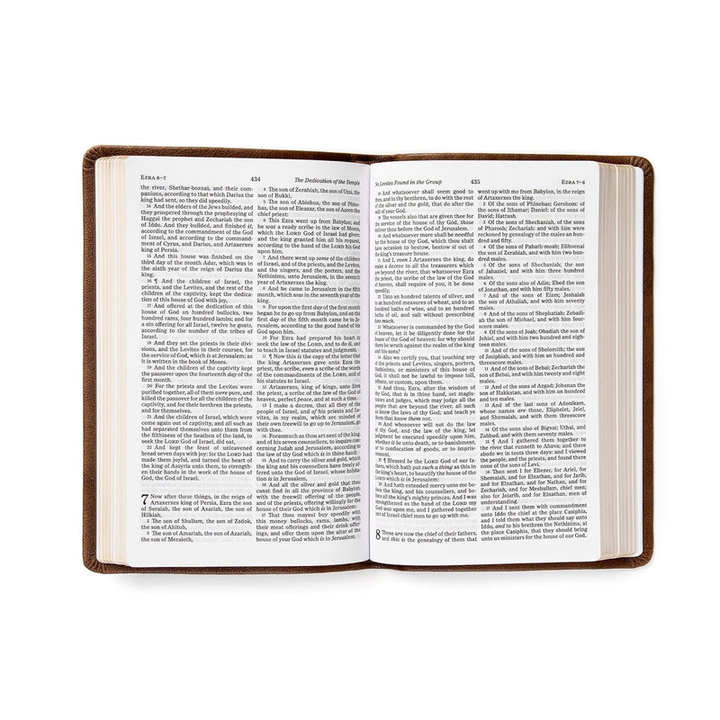 KJV Personal Size Bible, Brown LeatherTouch Imitation Leather