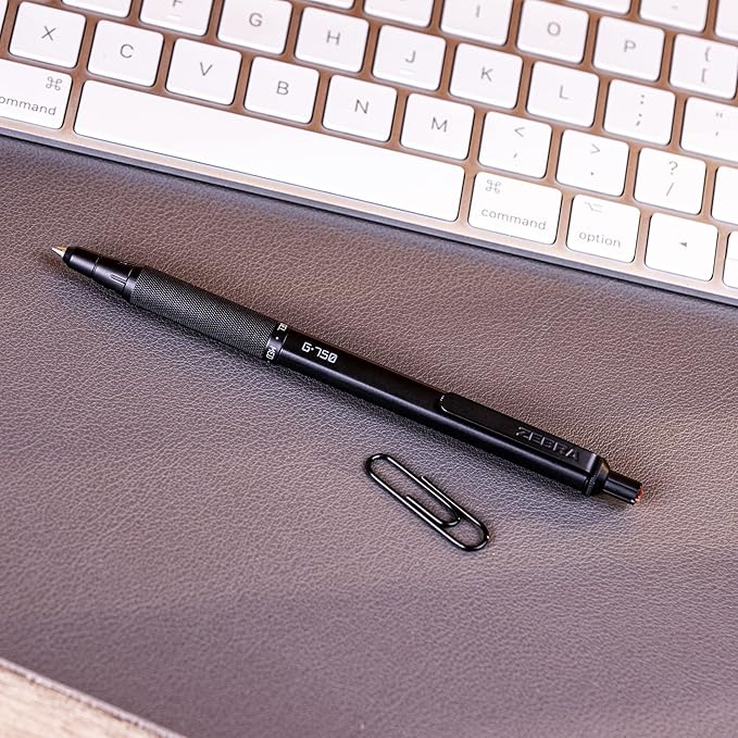 Zebra Pen G-750 and M-701 Retractable Gel Pen/Pencil Gift Set, Premium Metal Barrel, Medium/Fine Point, 0.7mm, 2-Pack