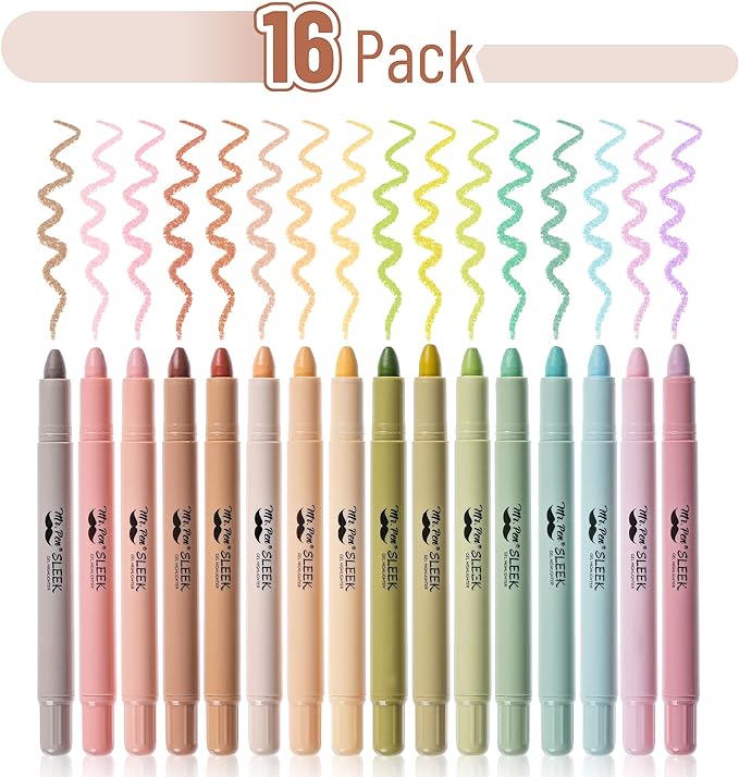 Mr. Pen- Gel Highlighter Set, 16 Pack, Assorted Colors, Bible Highlighters