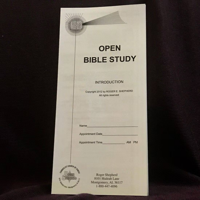 Open Bible Study - Introduction